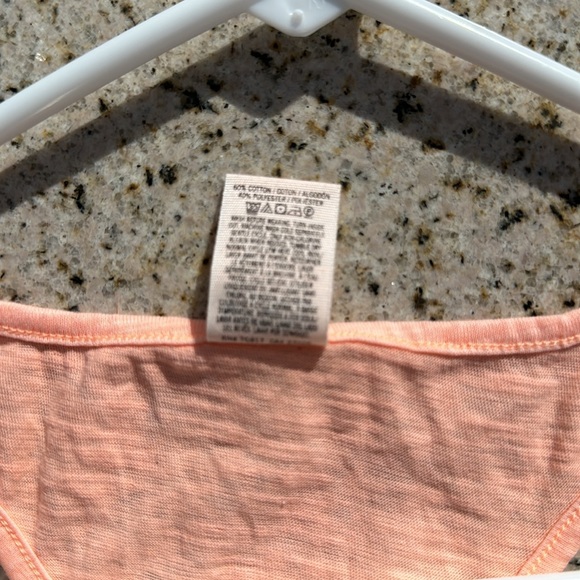 PINK Size Large Peach Racerback Tank Top - Picture 5 of 5